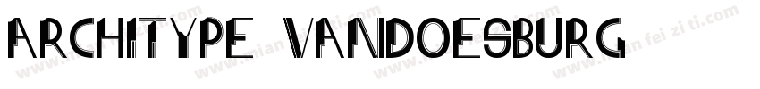 architype vandoesburg字体转换